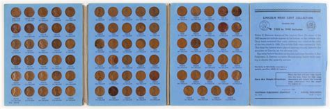 Complete Set of (89) 1909-1940 Lincoln Wheat Pennies with Coin Folder ...