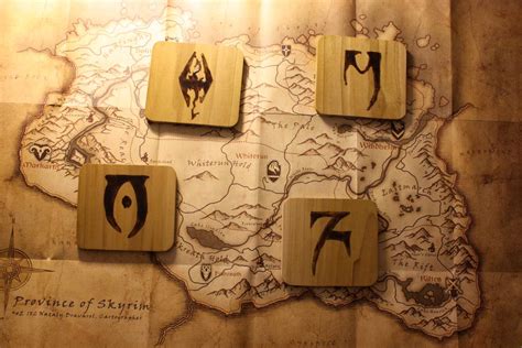 The Elder Scrolls V Skyrim Coaster Set | Gadgetsin