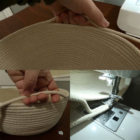 Coiled Rope Basket Tutorial: How to Sew One from Clothesline! - Deerwood + Jones | Diy rope ...