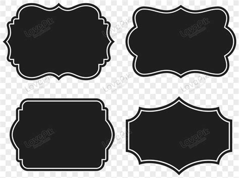 Vector Label Shape With White Line, Shapes, Vector Line, Labels Shape PNG Transparent Background ...