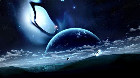 Wallpaper : fantasy art, space art, science fiction, planet, digital ...