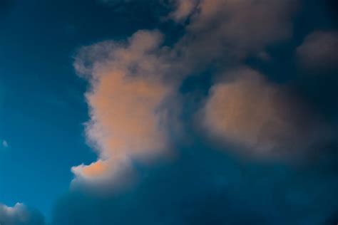 white, blue, cloudy, sky, clouds, cloud - sky, beauty in nature, nature, CC0, public domain ...