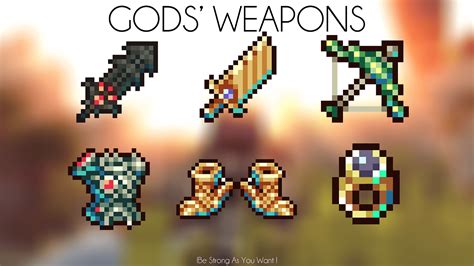 God's Weapons Mod 1.18.2/1.18/1.17.1/1.15.2 (8 Weapons, 4 Armors, 9 Rings)