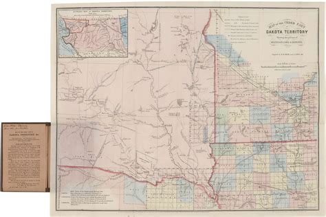 With the first printed map of Dakota Territory, showing Sioux cessions ...