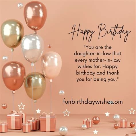 Funny Birthday Wishes For Daughter In Law