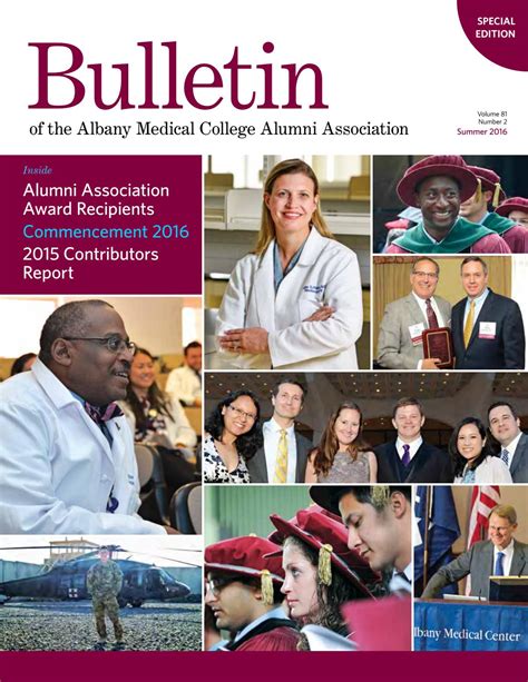 Albany Medical College Alumni Bulletin Summer 2016 by Lauri Baram - Issuu