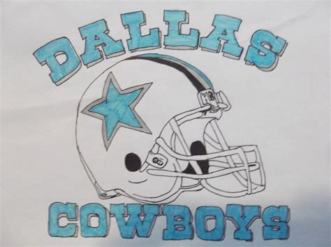 Dallas Cowboys Helmet Drawing at PaintingValley.com | Explore ...