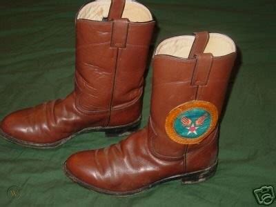 US Army Air Force WW2 Justin Russet Cowboy/Flight Boots | #25869554