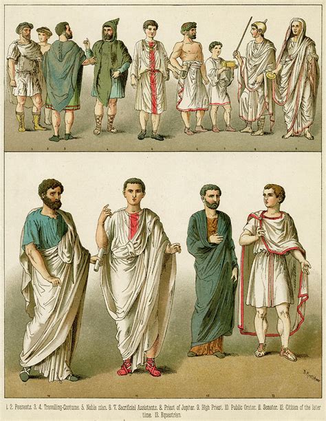 Ancient Roman Costume For Men -- Drawing by Mary Evans Picture Library - Fine Art America