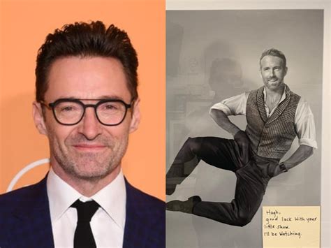 Ryan Reynolds hilariously trolls Hugh Jackman with a framed portrait on opening night of his ...