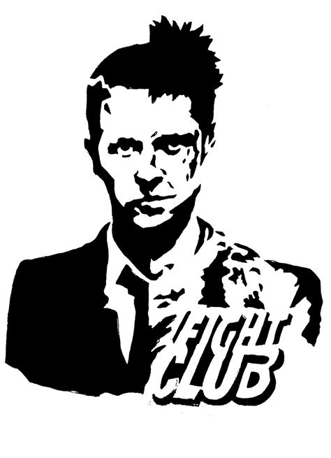 Fight Club Stencil by Pietro051 on DeviantArt