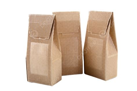 Isolated White Background Of Grooved Cardboard Boxes Packer, Packer, Shipped, Cardboard PNG ...