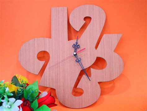 Laser Cut Modern Wood Clock SVG DXF CDR AI PDF Free Download - 3axis.co