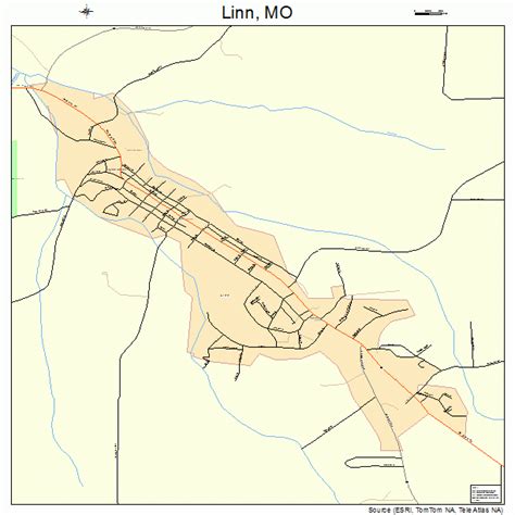 Linn Missouri Street Map 2943238