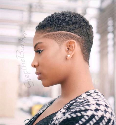 there's just something about adding a part! Short Natural Haircuts ...