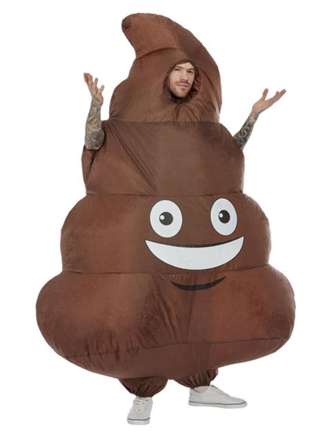 Inflatable Poop Costume, Brown - Fancy Dress Town