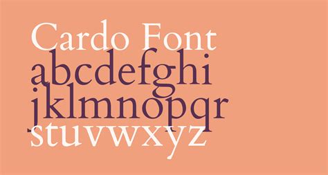 Cardo free Font - What Font Is