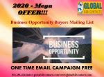 PPT - Are you looking for Highly Business Relevant Mailing List PowerPoint Presentation - ID ...