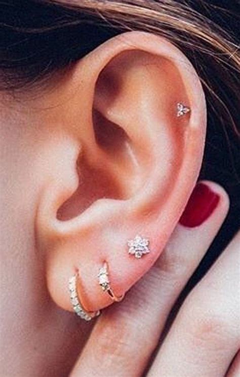 Piercings | Helix piercings, Przekłuwanie uszu, Piercing