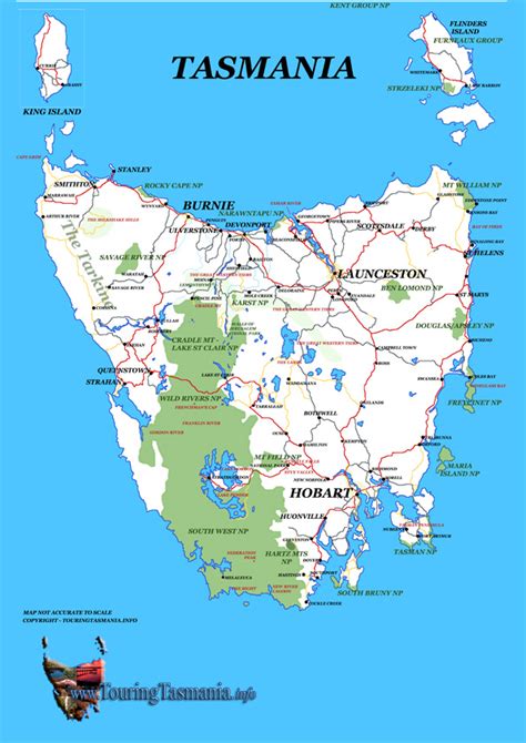 TASMANIA - MAP