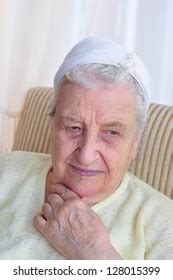 Senior Woman Indoor Stock Photo 128015399 | Shutterstock