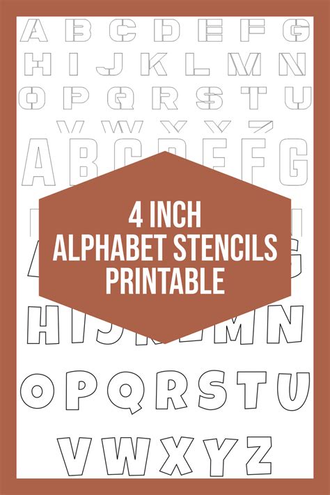 Free 4 Inch Printable Letters