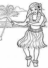 Hula Dancer Coloring Page At GetColoringscom  Free Printable sketch template