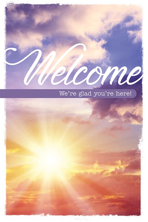 Welcome We're Glad You're Here Church Folder - Pac | Cokesbury