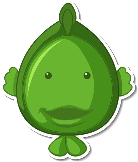 Green fish sea animal cartoon sticker 2988609 Vector Art at Vecteezy