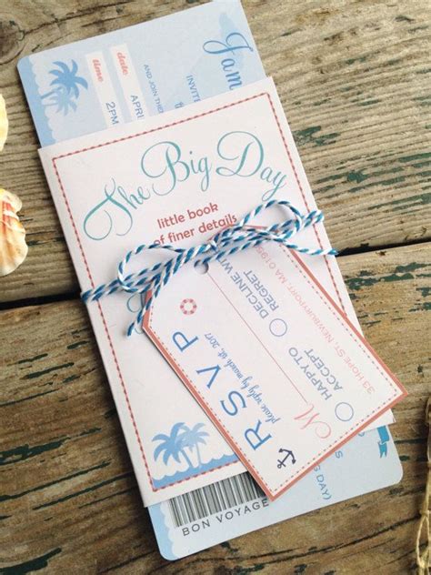 Destination Cruise Wedding Invitation Boarding pass style | Etsy | Cruise wedding invitations ...