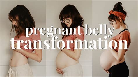 PREGNANT BELLY GROWTH | 7 - 40 WEEKS TRANSFORMATION | SECOND PREGNANCY - YouTube