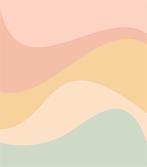 Abstract Color Waves Neutros y Pastel Mini-Tipo de Impresión en Color-Poemas – Sin S… | Color ...