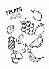 11  Coloring Pages Of Fruits Free Preschool sketch template