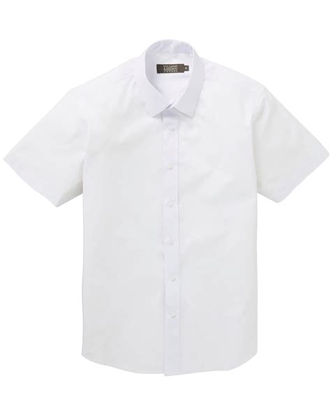 White Short Sleeve Formal Shirt | Premier Man