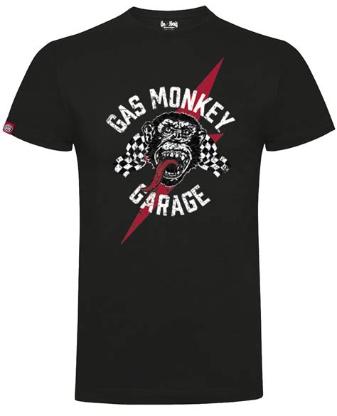 Front & Rear Print Colour: Black 100% Cotton Official Gas Monkey Garage™ Merchandise | Gas ...