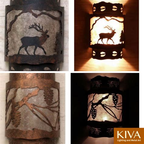 Lodge and Cabin Lighting Two Tiered Wall Sconce | Rustic outdoor ...