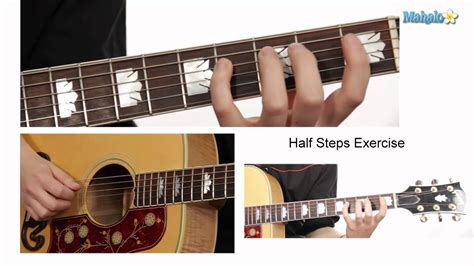 How to Play Half Step and Whole Step Intervals on Guitar - YouTube