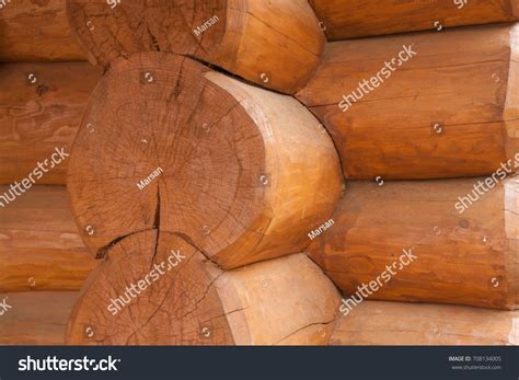 Modern Hand Hewn Natural Log Cabin Stock Photo 708134005 | Shutterstock