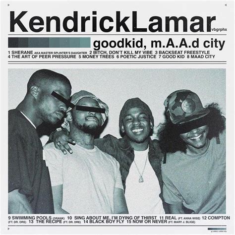 Kendrick Lamar good kid m.A.A.d city Album Cover Poster 12x12 | Etsy | Good kid maad city ...