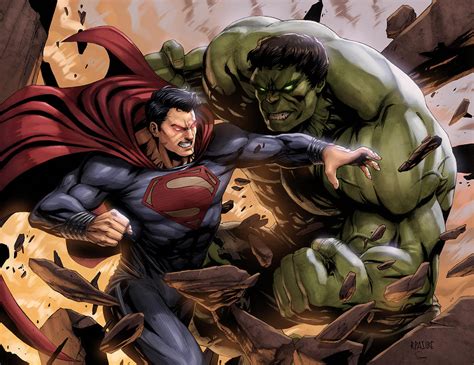 Superman vs Hulk by SamDelaTorre on DeviantArt