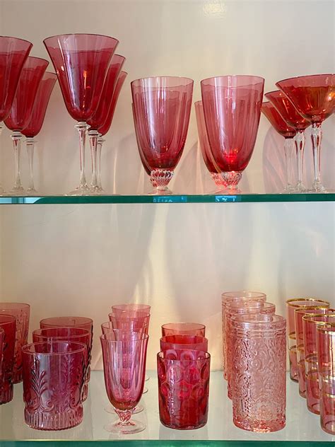 My Obsession with Cranberry Glass - MY 100 YEAR OLD HOME