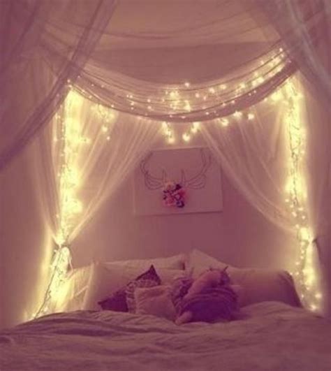 Fairy lights 💡 | Home decor bedroom, Teenage girl bedrooms ideas, Bed lights