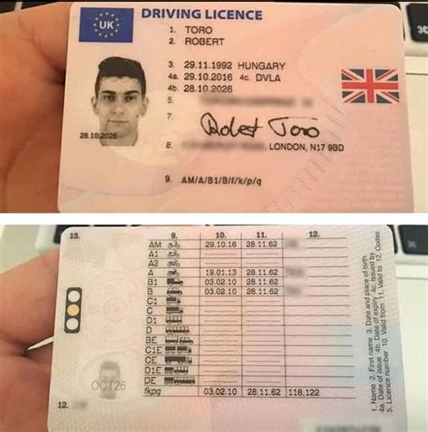 Uk drivers license template photoshop - storageret