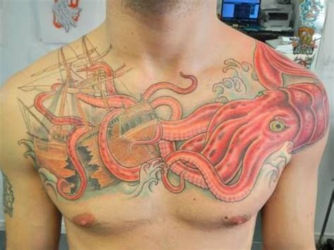 Unleash the Kraken Side Hip Tattoos, Back Tattoos, Love Tattoos, Body Art Tattoos, Tribal ...