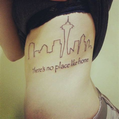 Seattle skyline; There's no place like home tattoo | Tattoos ...