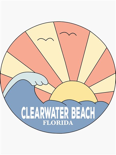 "Clearwater Beach Florida " Sticker for Sale by PRNTDADZ | Redbubble