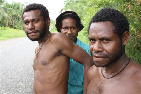 A group of young men in northern Madang Province. Papua New Guinea is home to a huge indigenous ...