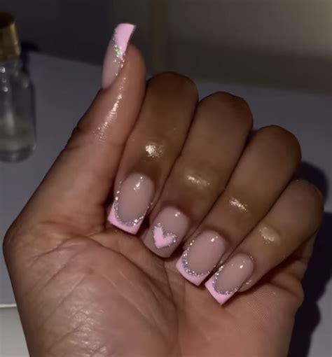 short french tip nails | French tip nail designs, Gel nails french ...