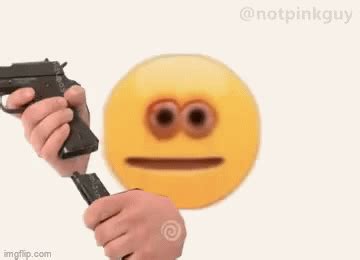 cursed emoji loading gun - Imgflip