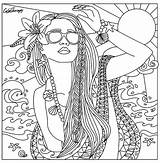 Coloring Pages For Adults Women At GetColoringscom  Free Printable sketch template